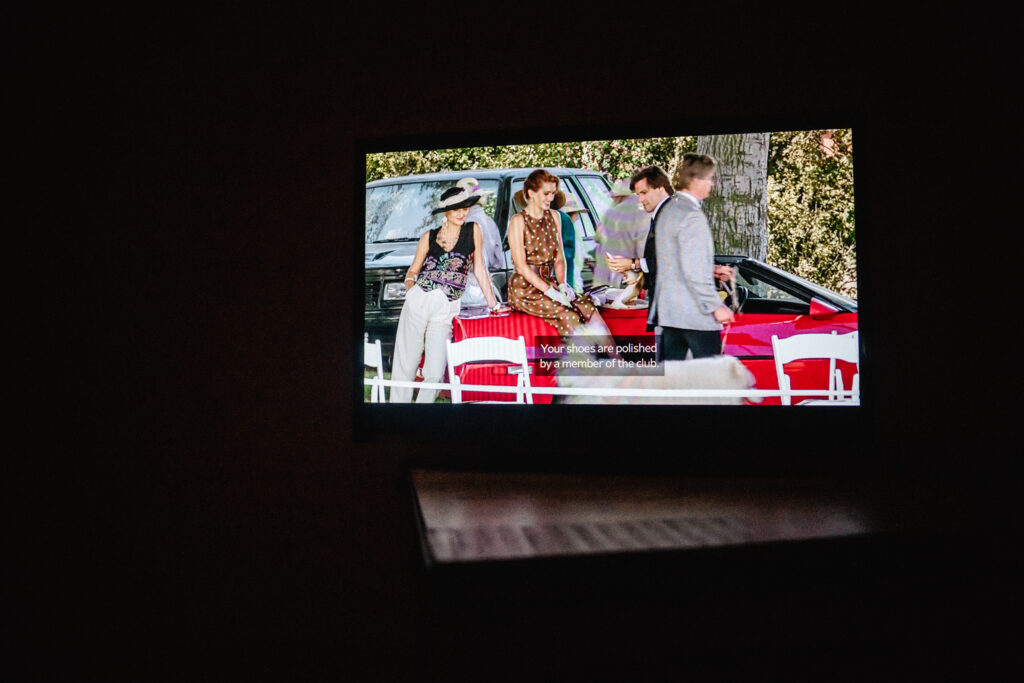 Pretty woman on tv during labor with our fourth baby